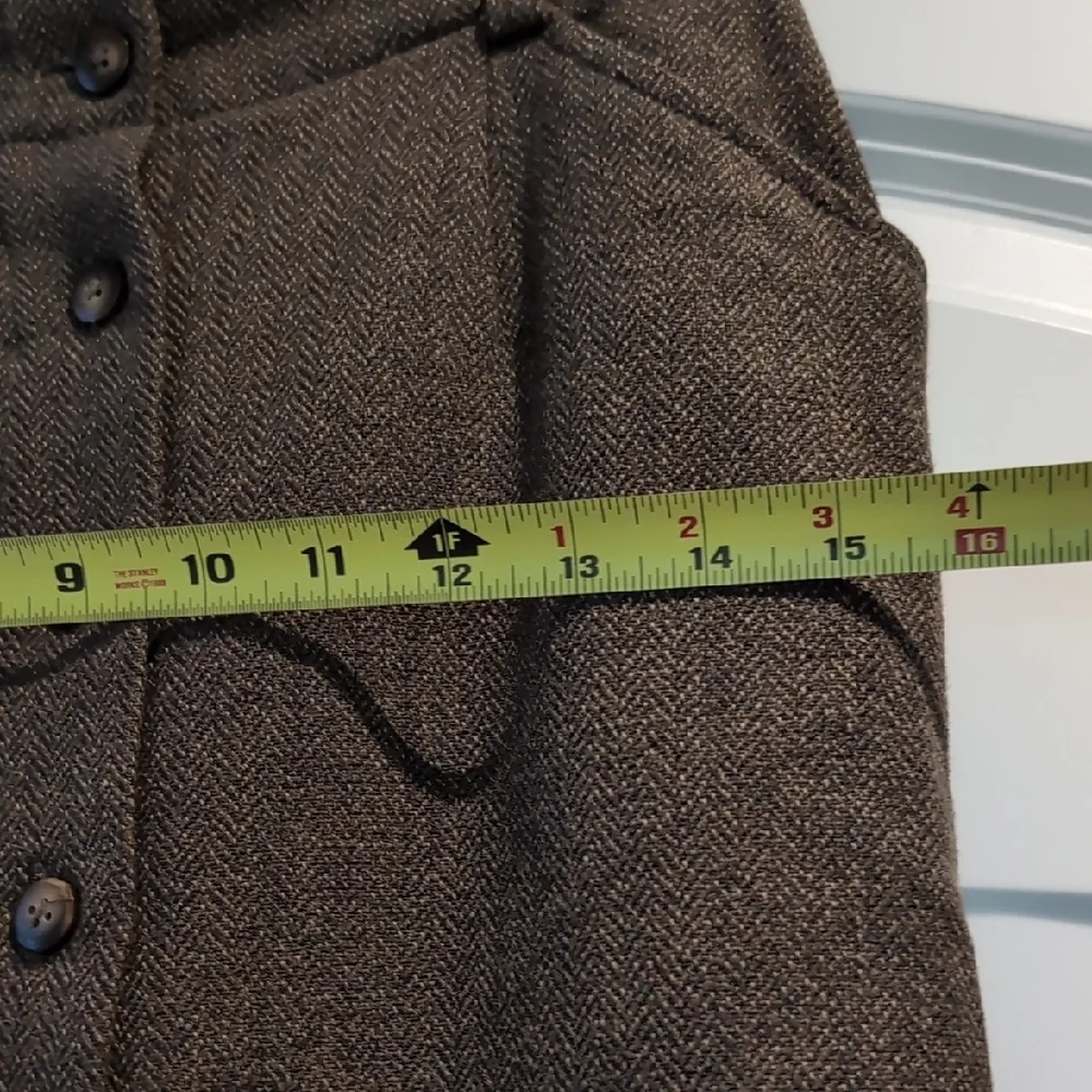 GAP Brown Button-Front Pencil Skirt - Picture 6 of 7